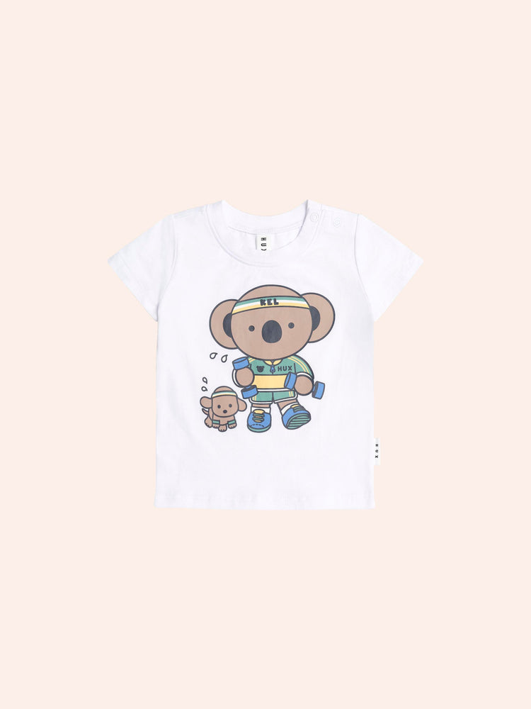 Huxbaby Kel Koala Tee and Shorts Special Combo with free Kangaroo Backpack