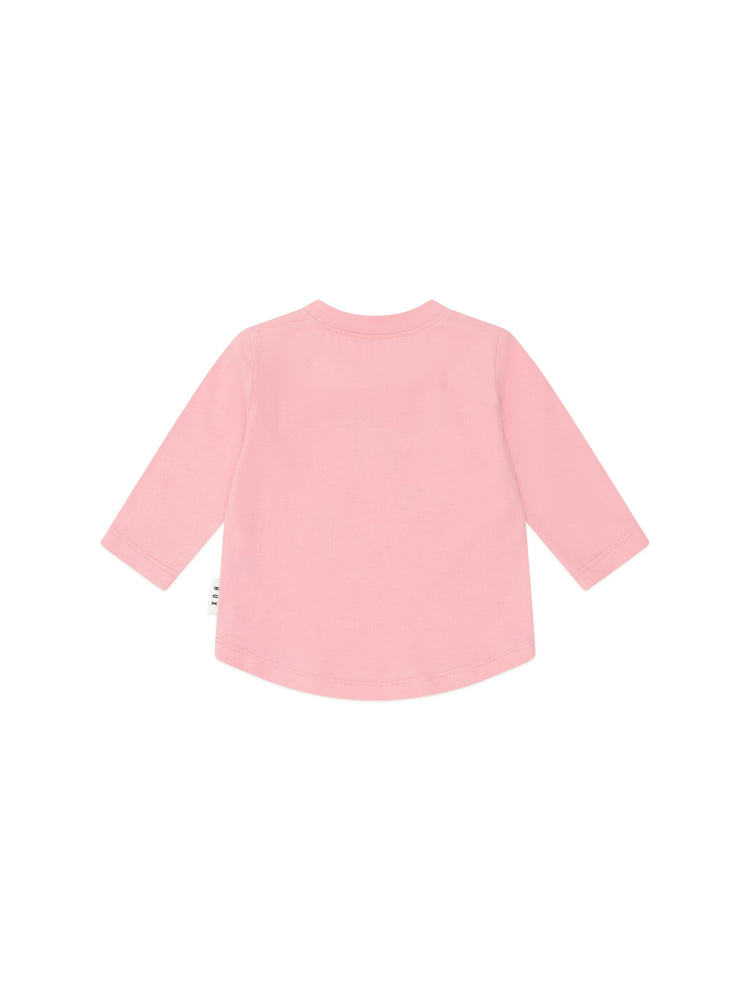 Huxbaby CHERRY BOW PUFF SLEEVE TOP