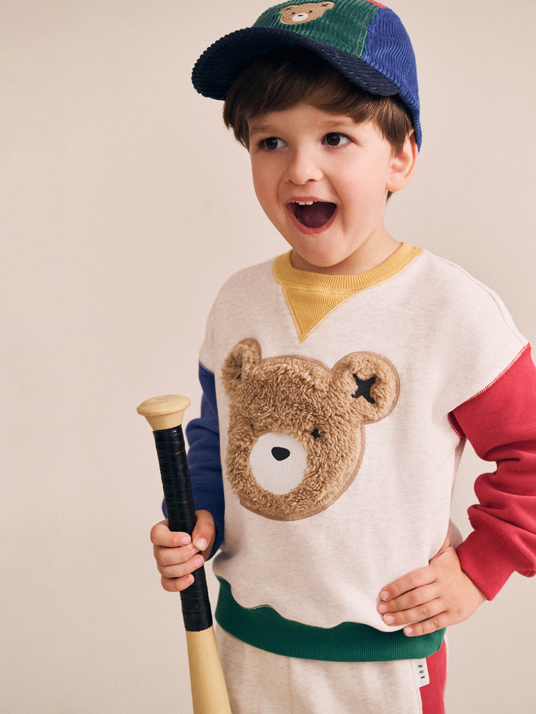 Huxbaby FURRY HUXBEAR COLOUR BLOCK SWEATSHIRT