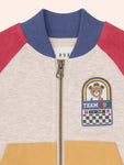 Huxbaby COLOUR BLOCK ZIP SWEAT