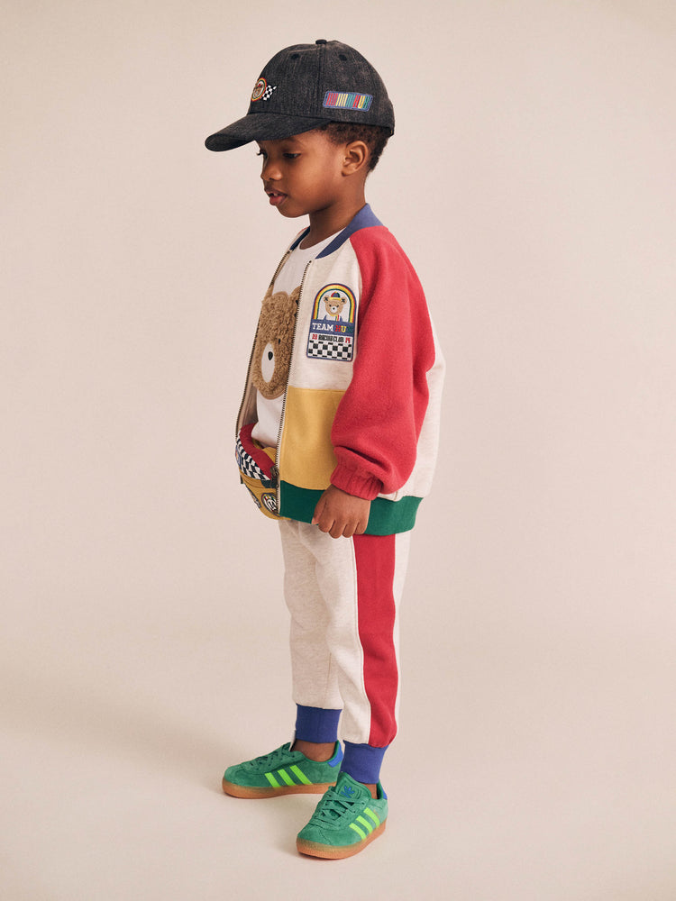 Huxbaby COLOUR BLOCK ZIP SWEAT
