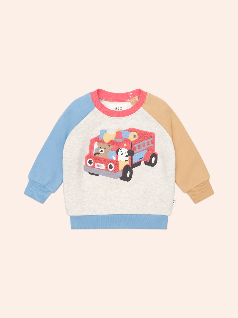 Huxbaby FIRE TRUCK HUX SWEATSHIRT