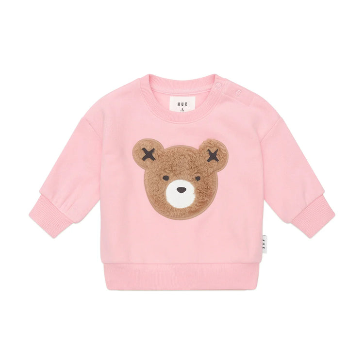 Huxbaby BLUSH FURRY HUXBEAR TRACK PANT and TOP Set With Free TOY Special Combo Set