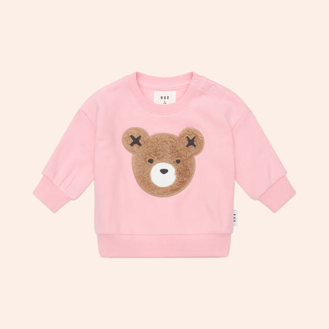 Huxbaby BLUSH FURRY HUXBEAR SWEATSHIRT