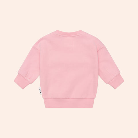 Huxbaby BLUSH FURRY HUXBEAR SWEATSHIRT