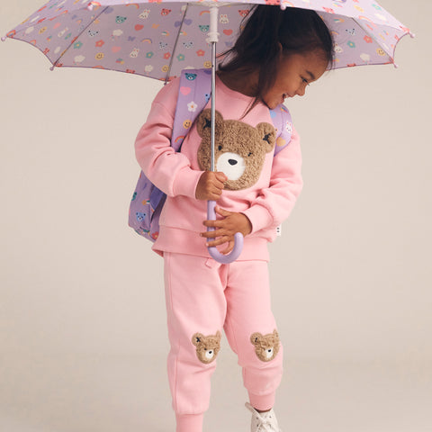 Huxbaby BLUSH  FURRY HUXBEAR TRACK PANT and TOP Set With Free TOY Special Combo Set