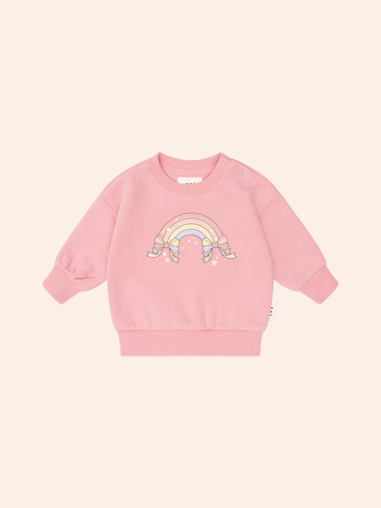 Huxbaby WHIMSICAL RAINBOW SWEATSHIRT