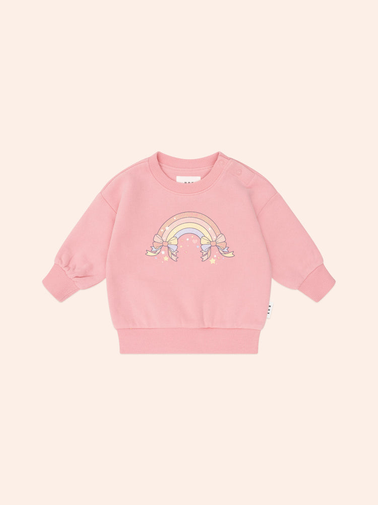 Huxbaby WHIMSICAL RAINBOW SWEATSHIRT