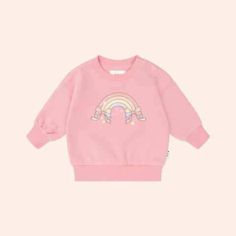 Huxbaby WHIMSICAL RAINBOW SWEATSHIRT