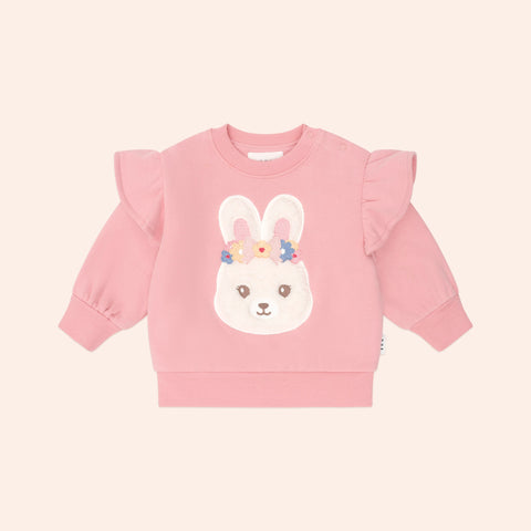 Huxbaby FLOWER FIELD BUNNY SWEATSHIRT