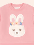 Huxbaby FLOWER FIELD BUNNY SWEATSHIRT