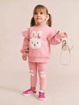 Huxbaby FLOWER FIELD BUNNY SWEATSHIRT