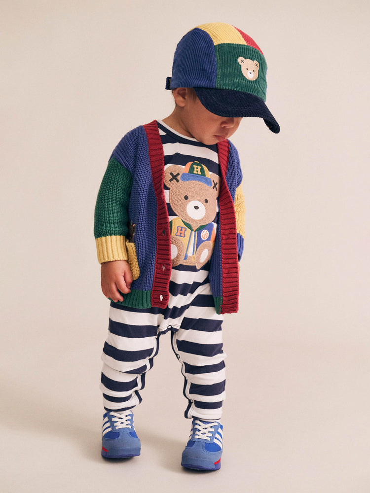 Huxbaby COLOUR BLOCK VARSITY HUX CARDIGAN