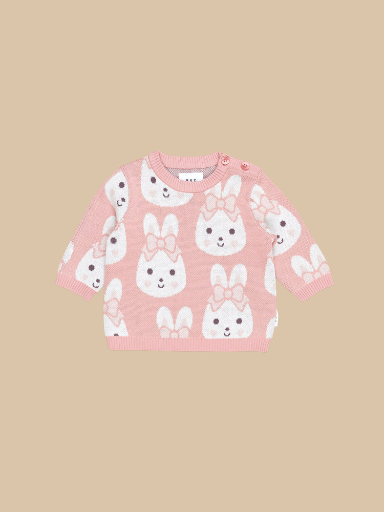 Huxbaby Bunny Love Knit Jumper (3M-8Y)