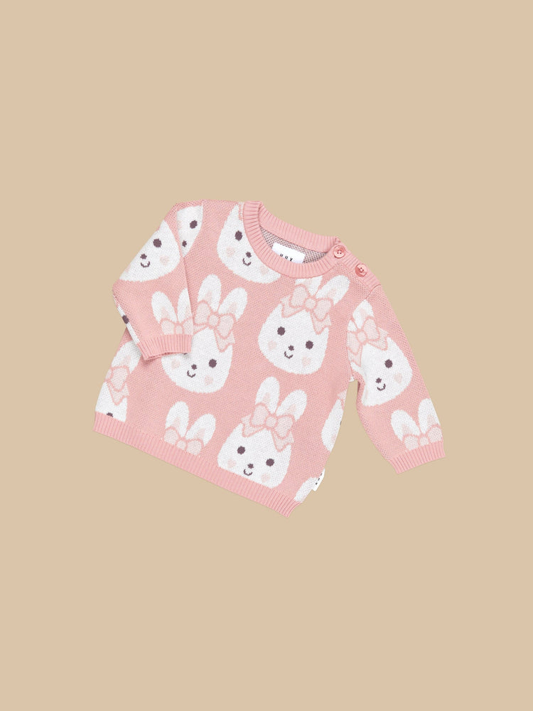 Huxbaby Bunny Love Knit Jumper (3M-8Y)