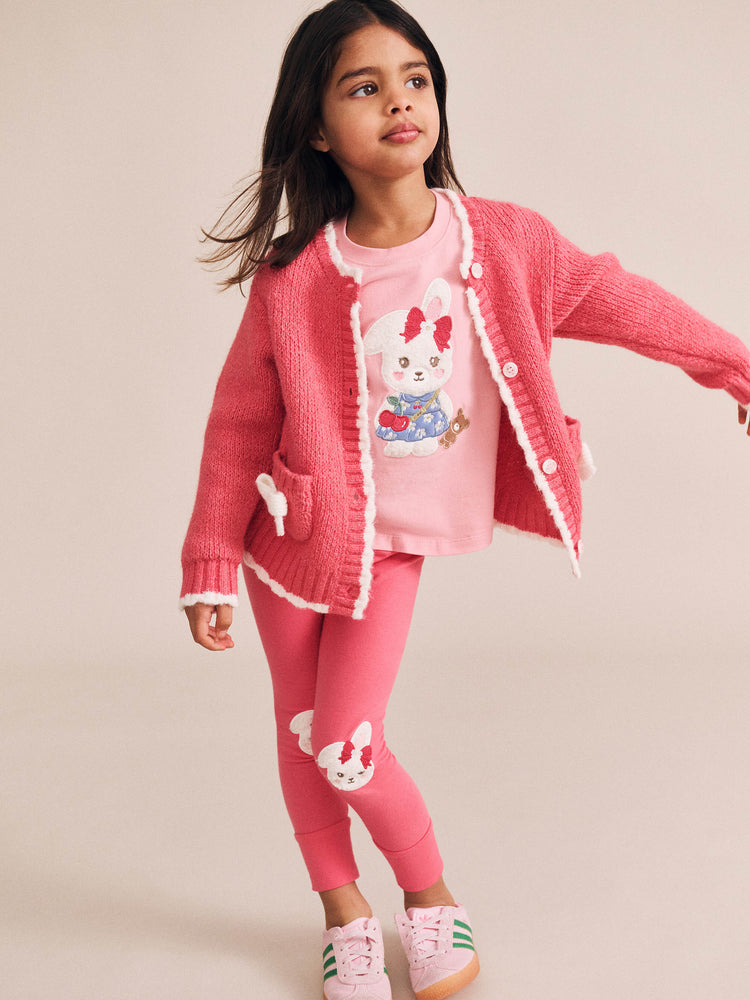 Huxbaby CROCHET BOW CARDIGAN