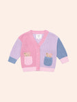 Huxbaby PEEPING POCKET GIRL CARDI