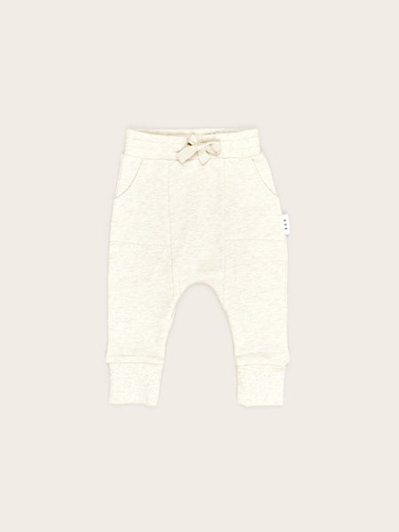 HUXBABY OAT MARLE DROP CROTCH PANT