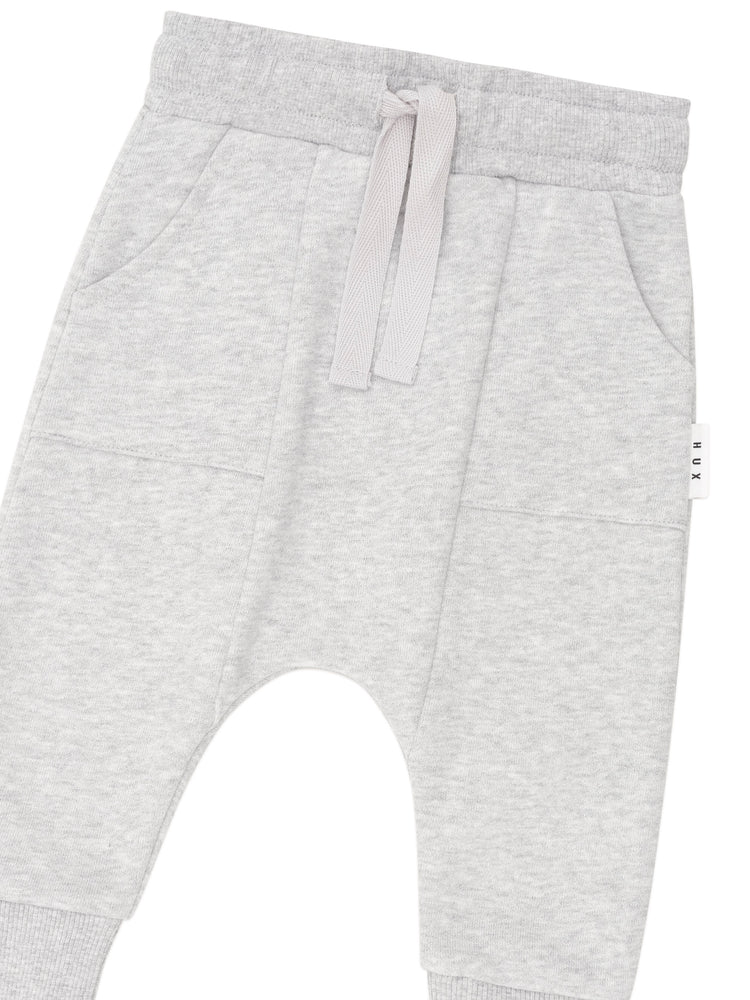 Huxbaby GREY DROP CROTCH TRACKPANT