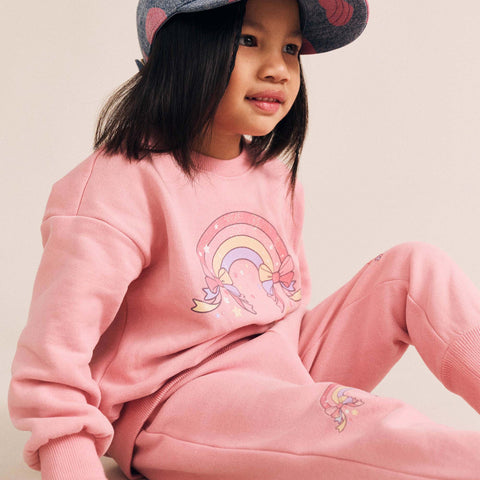 Huxbaby WHIMSICAL RAINBOW SWEATSHIRT