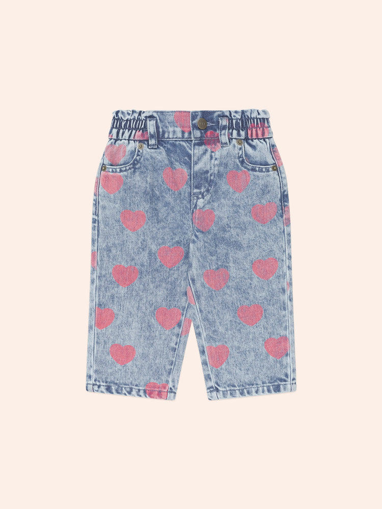 Huxbaby DREAMY DENIM HEARTS JEANS