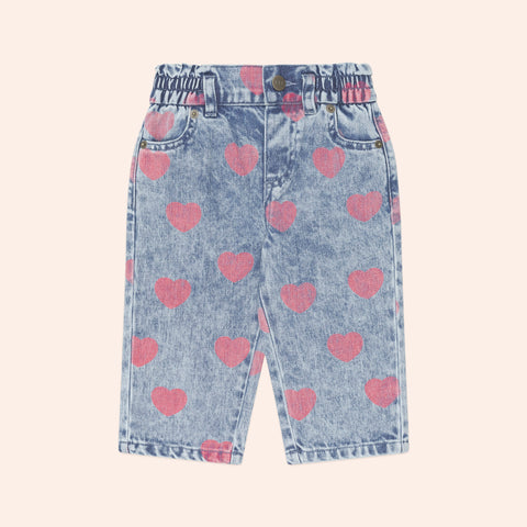 Huxbaby DREAMY DENIM HEARTS JEANS