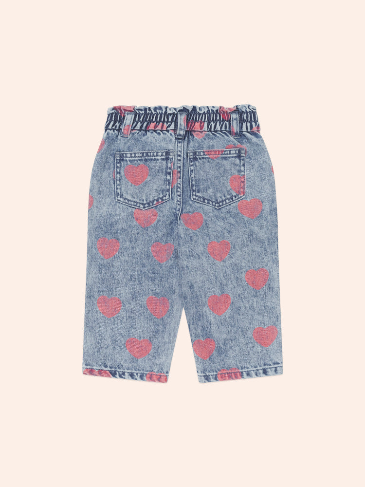 Huxbaby DREAMY DENIM HEARTS JEANS