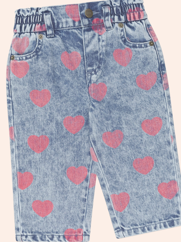 Huxbaby DREAMY DENIM HEARTS JEANS