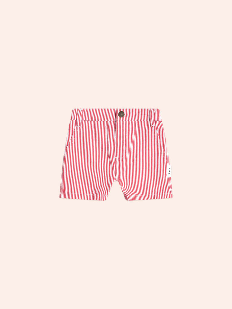 Huxbaby Chill Red Stripe Chino Shorts