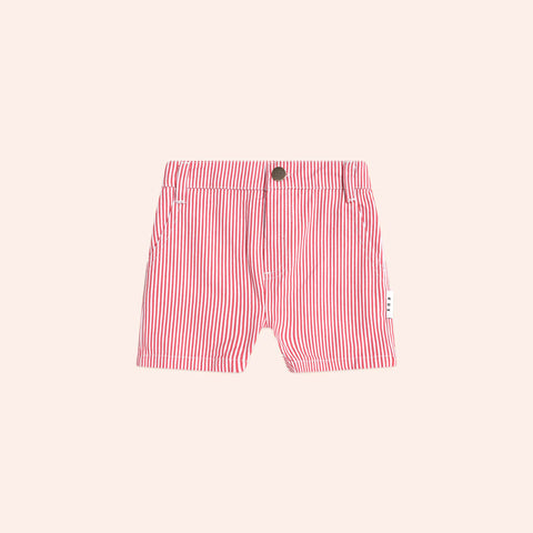 Huxbaby Chill Red Stripe Chino Shorts