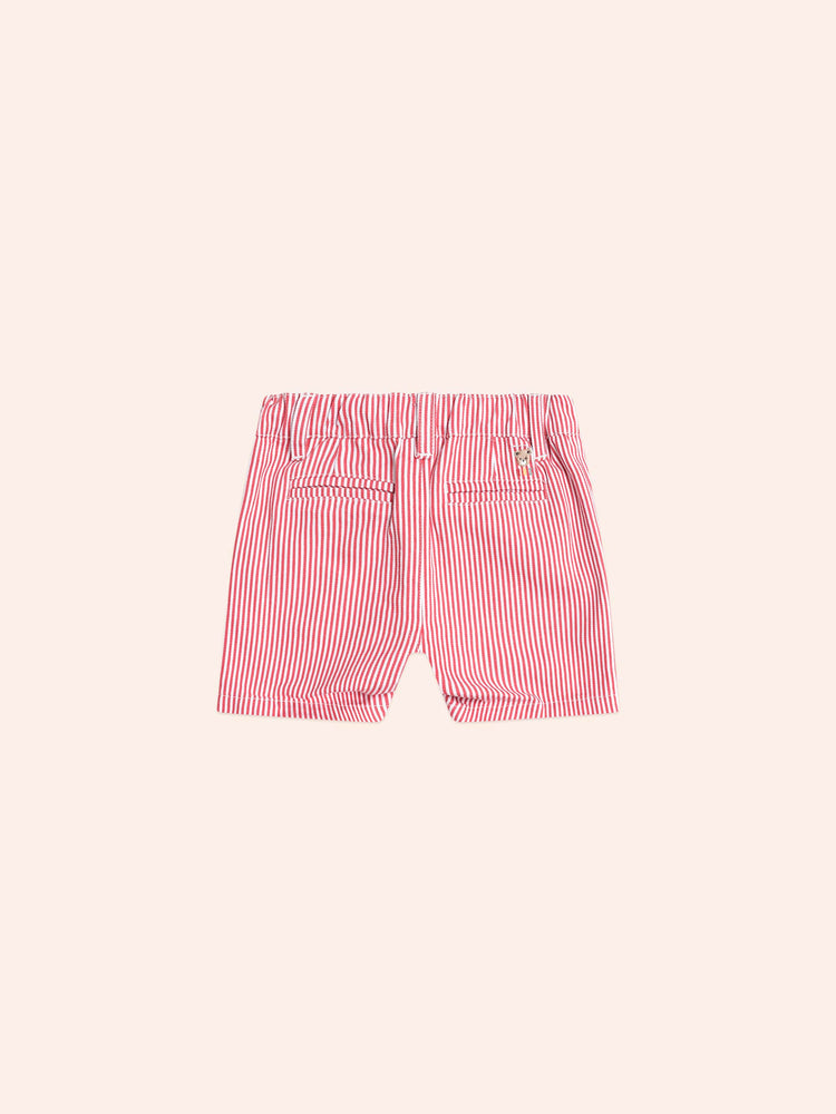 Huxbaby Chill Red Stripe Chino Shorts