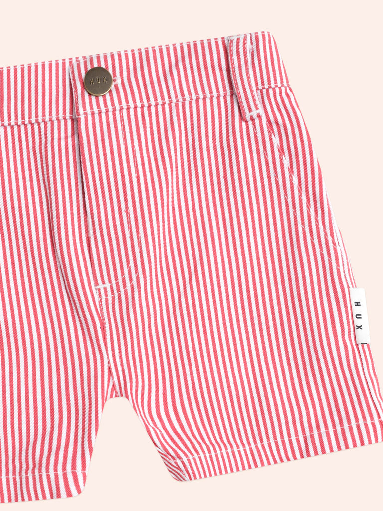 Huxbaby Chill Red Stripe Chino Shorts