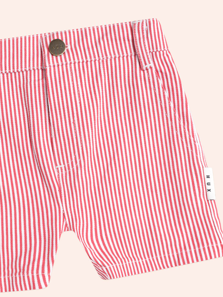 Huxbaby Chill Red Stripe Chino Shorts