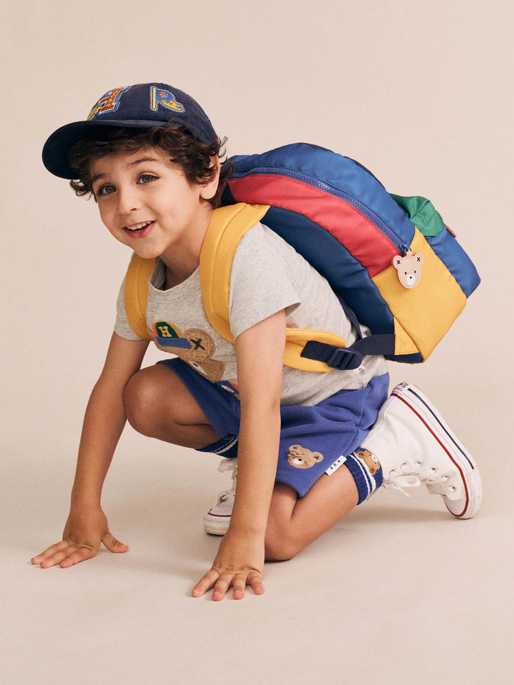 HuxbabyHux Colour Block Varsity Backpack