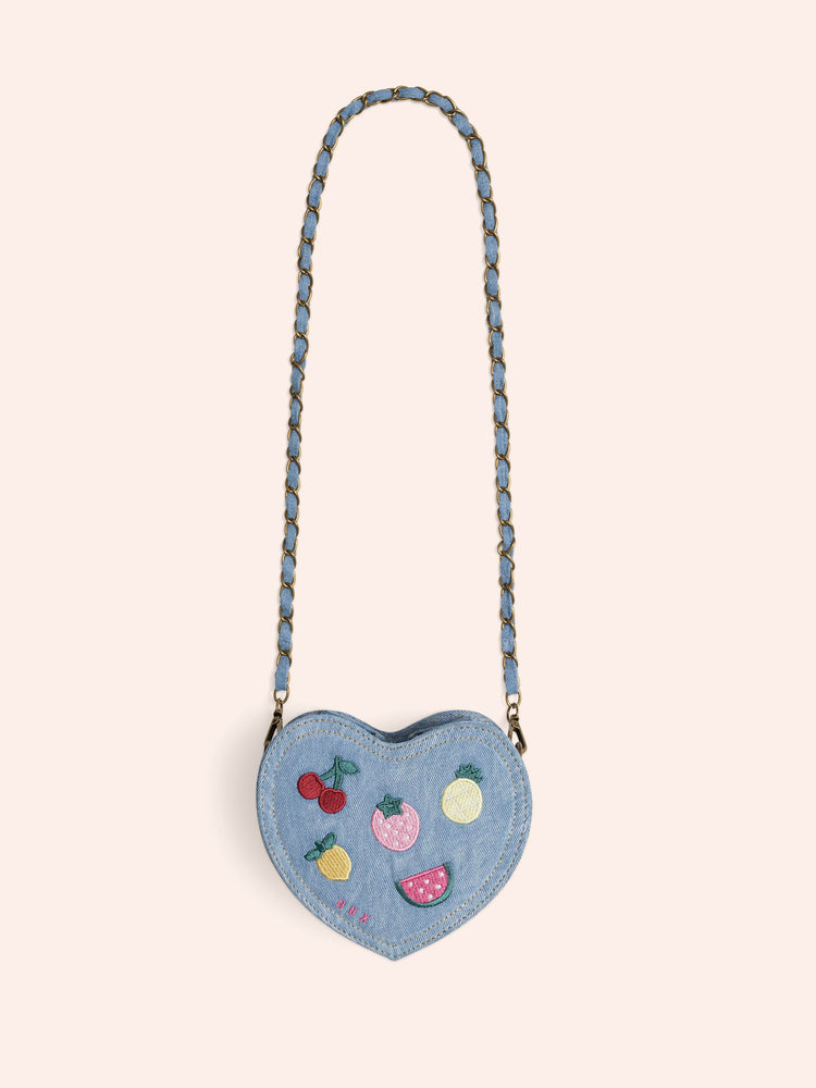 Huxbaby I Heart Fruit Denim Shoulder Bag
