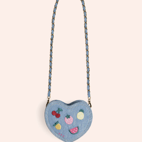 Huxbaby I Heart Fruit Denim Shoulder Bag
