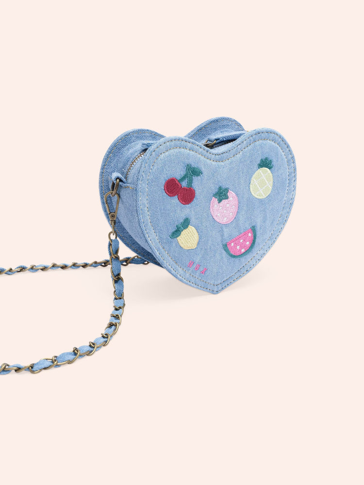 Huxbaby I Heart Fruit Denim Shoulder Bag