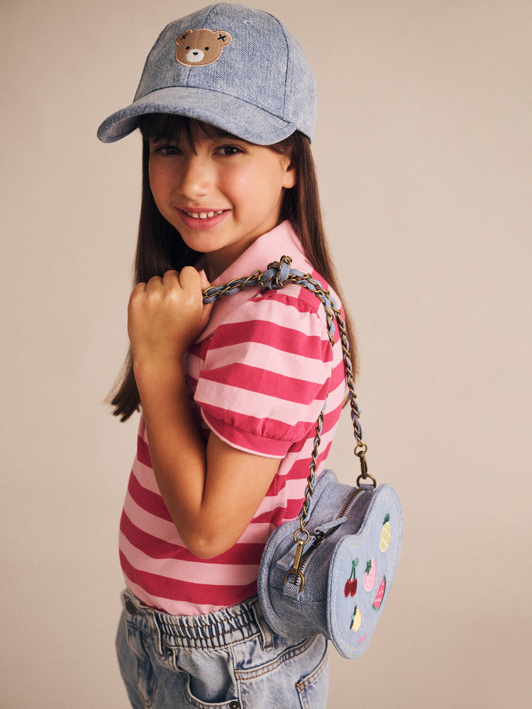 Huxbaby I Heart Fruit Denim Shoulder Bag