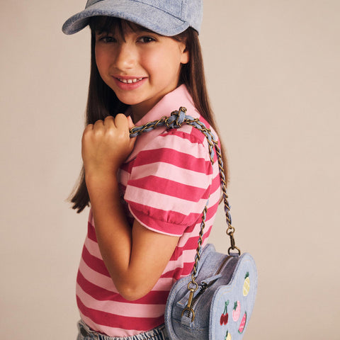 Huxbaby I Heart Fruit Denim Shoulder Bag