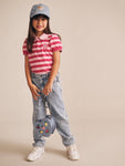 Huxbaby I Heart Fruit Denim Shoulder Bag