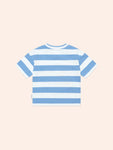 Huxbaby NAUTICAL BLUE SAILOR HUX STRIPE DROP SHOULDER TEE