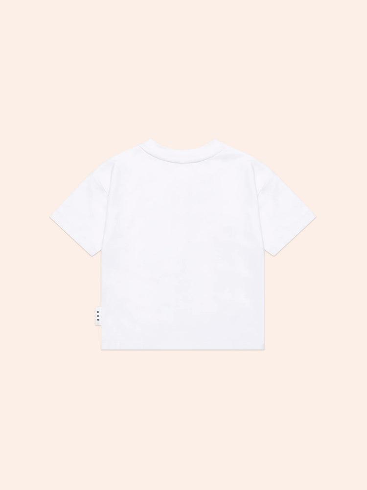 Huxbaby WHITE SAILOR HUX DROP SHOULDER TEE