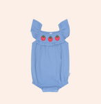 Huxbaby Starwberry Seersucker Bubble Romper