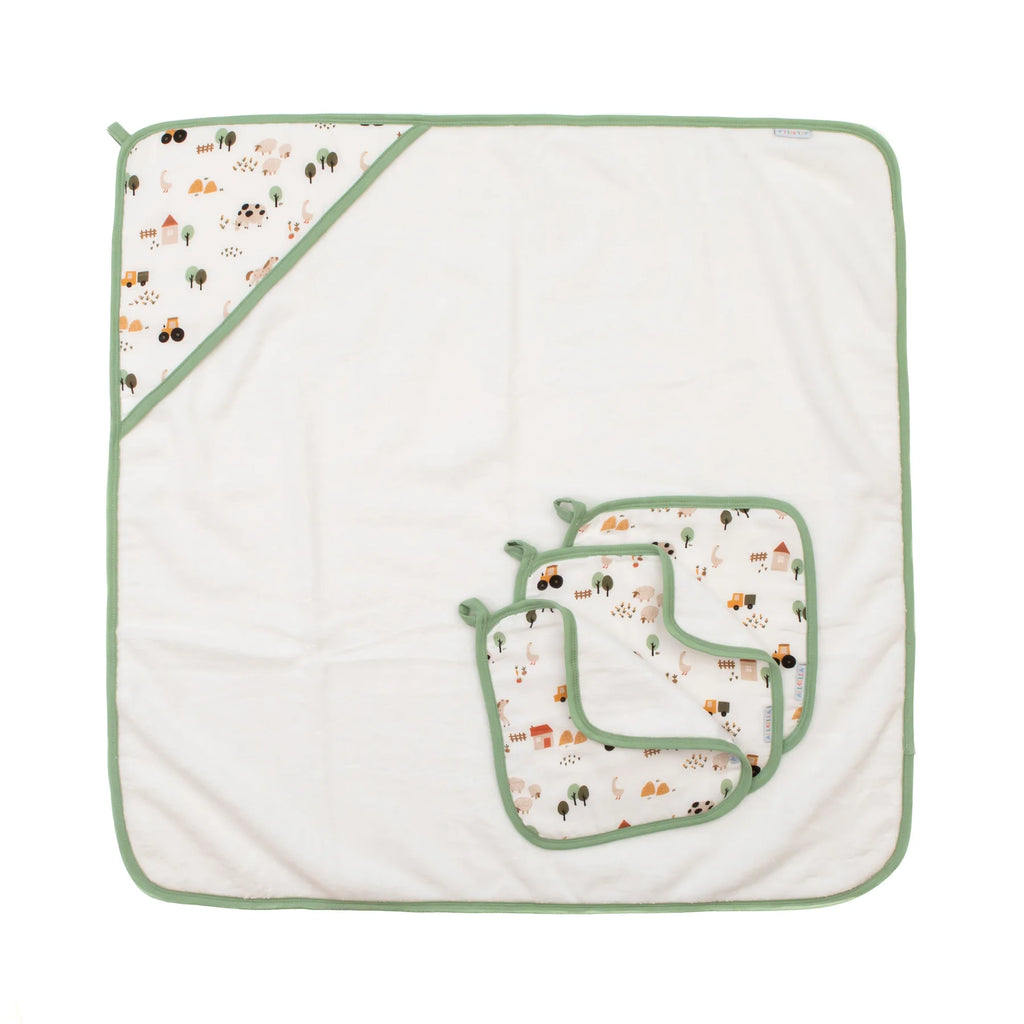 ALL4ELLA Baby hooded towel - Country Farm