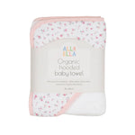 ALL4ELLA Baby hooded towel - Pink Petals