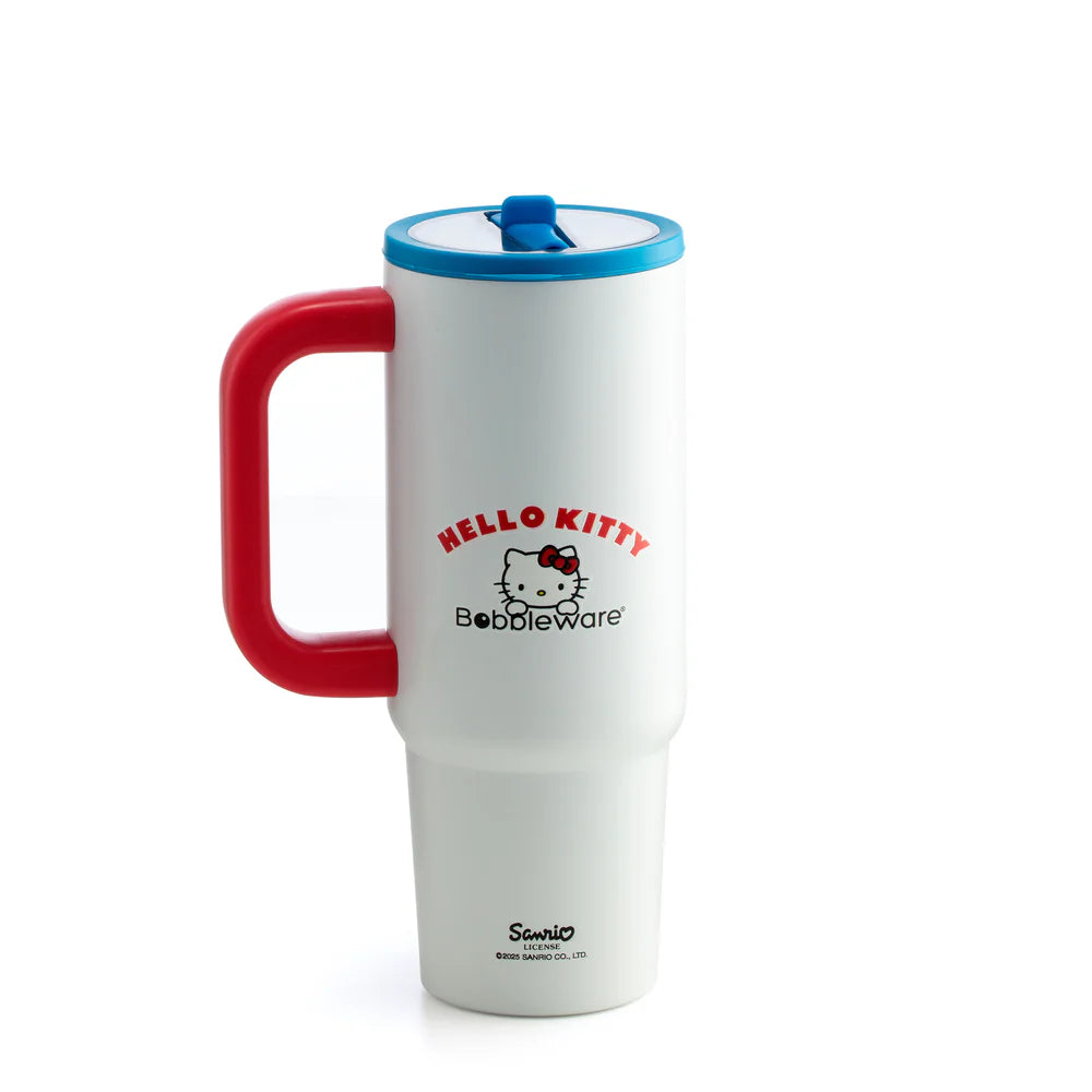 Bobbleware Hello Kitty Hydrate Insulated Tumbler W/ Handle & Flip Straw 30oz/880ml