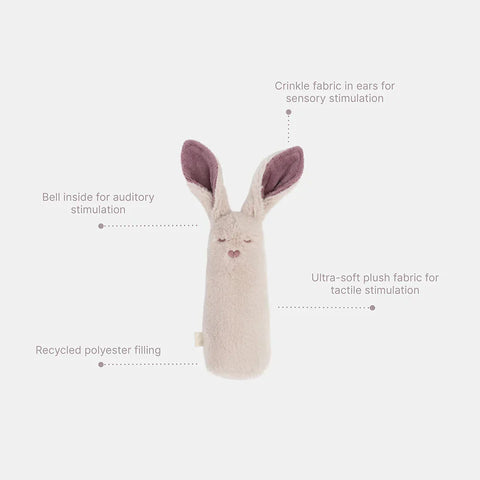 BIBS BIBS Baby Rattle, Powder