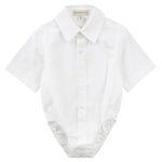 Desinger Kidz Jackson S/S Formal Romper - White