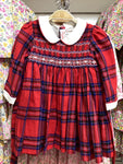 Meleze Hand Smocked Dress Long Sleeves RBT 9M-5Y
