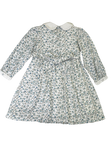 Meleze Hand Smocked Dress Long Sleeves BGR Floral 6M-8Y